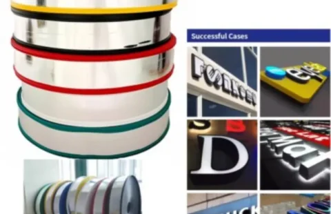 LED Sign Letters Trim Cap Aluminum Channel