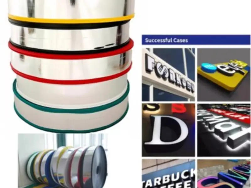 LED Sign Letters Trim Cap Aluminum Channel